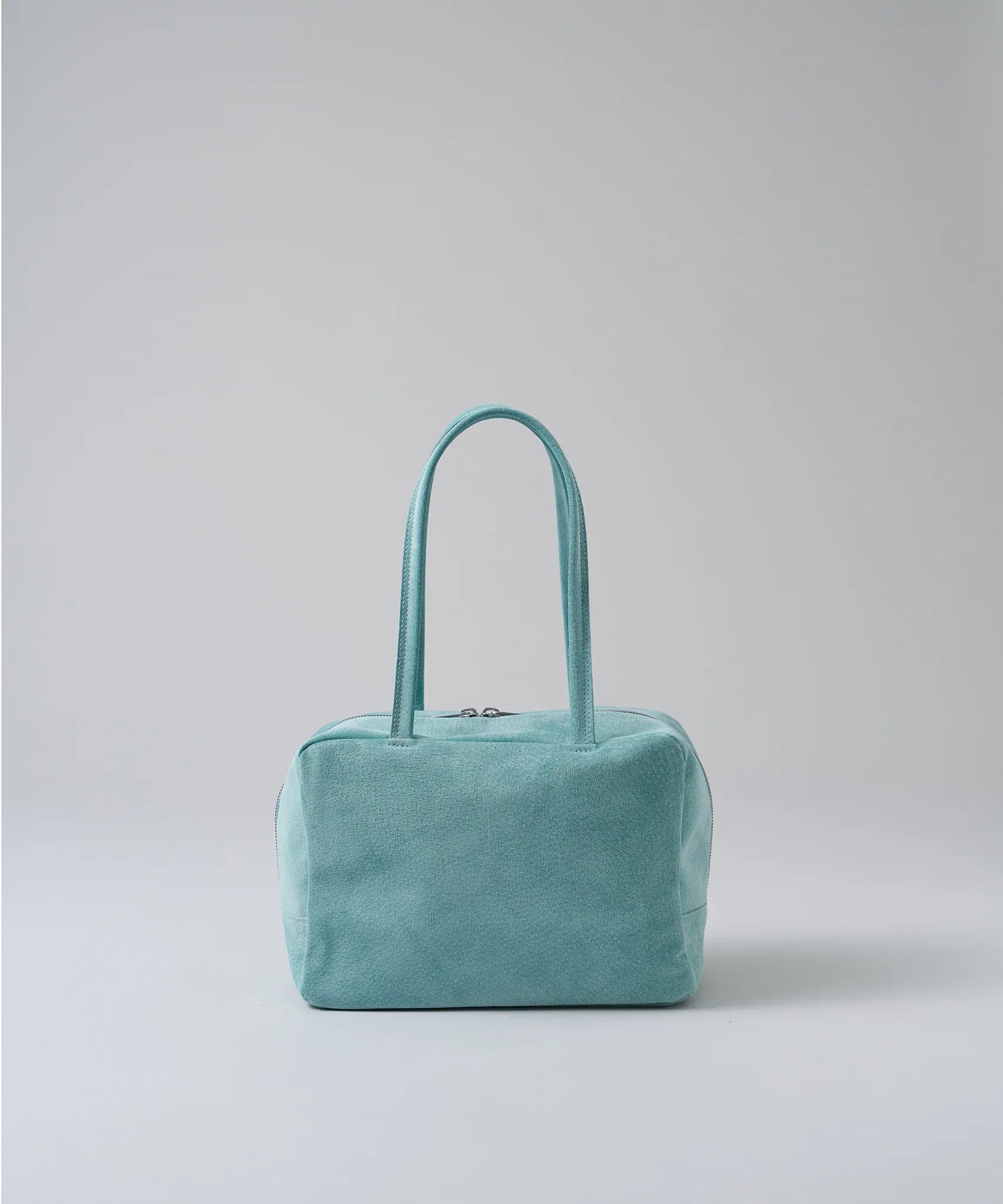 #39/ スクエアダッフル XS（clear mint）/ ピッグスキン・ライニングスエード - REN