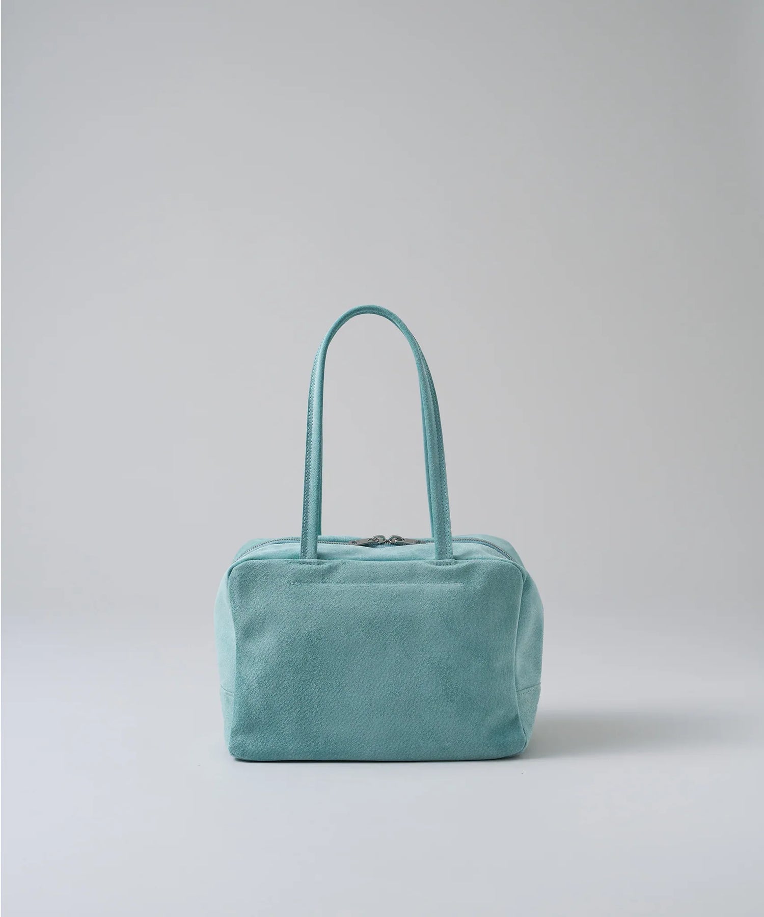 #39/ スクエアダッフル XS（clear mint）/ ピッグスキン・ライニングスエード - REN