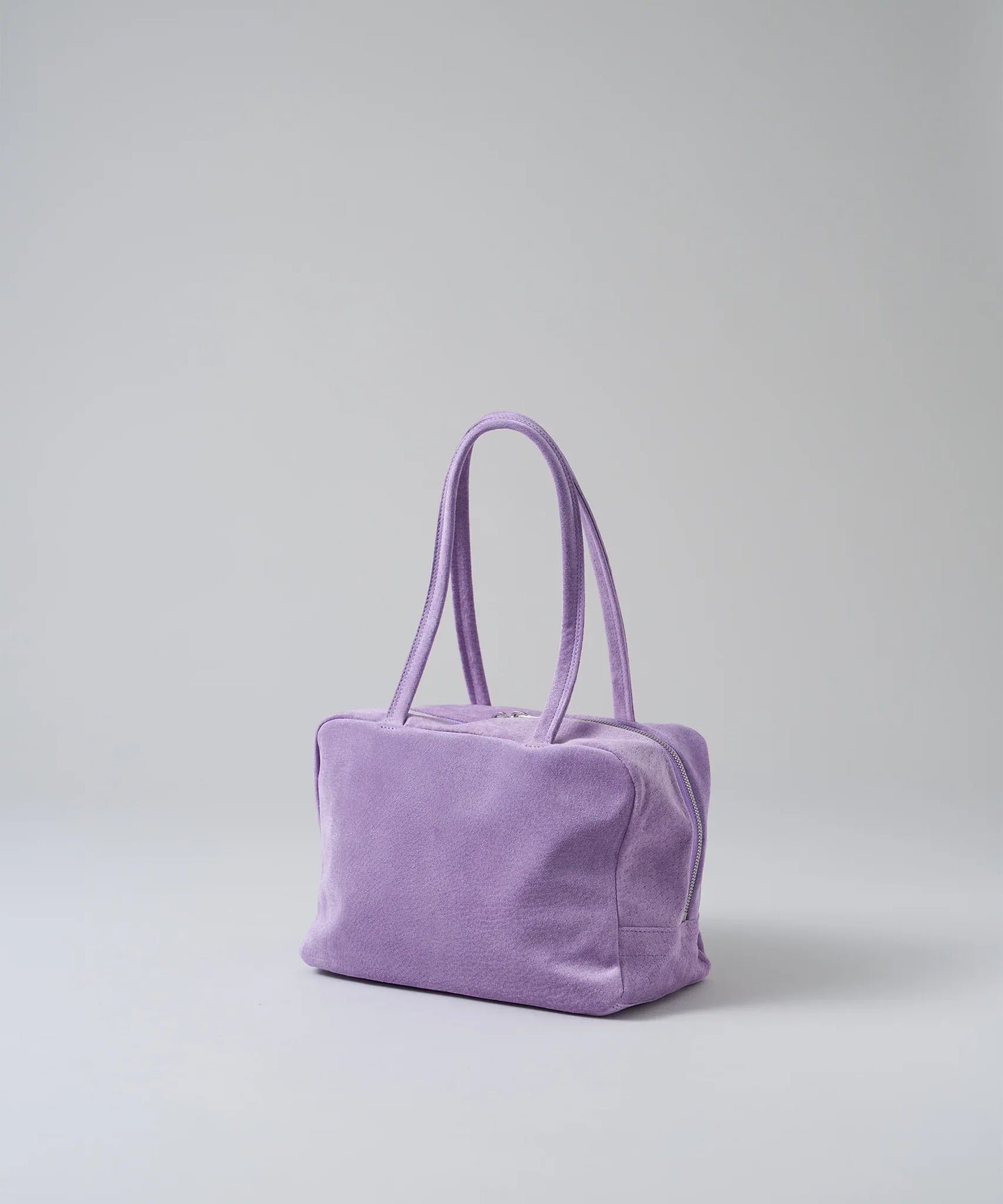 #39/ スクエアダッフル XS（lavender）/ ピッグスキン・ライニングスエード - REN