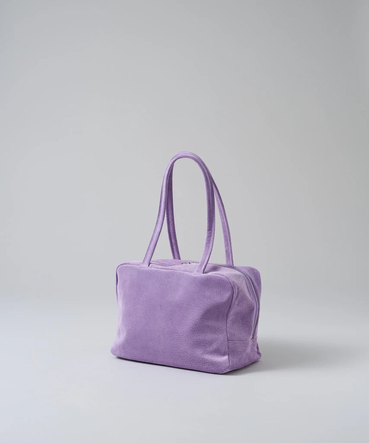 #39/ スクエアダッフル XS（lavender）/ ピッグスキン・ライニングスエード - REN