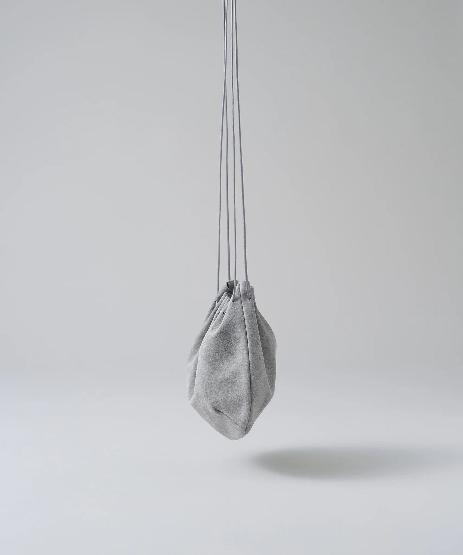 #39/ バルーンショルダー（sand gray）/ ピッグスキン・ライニングスエード - REN