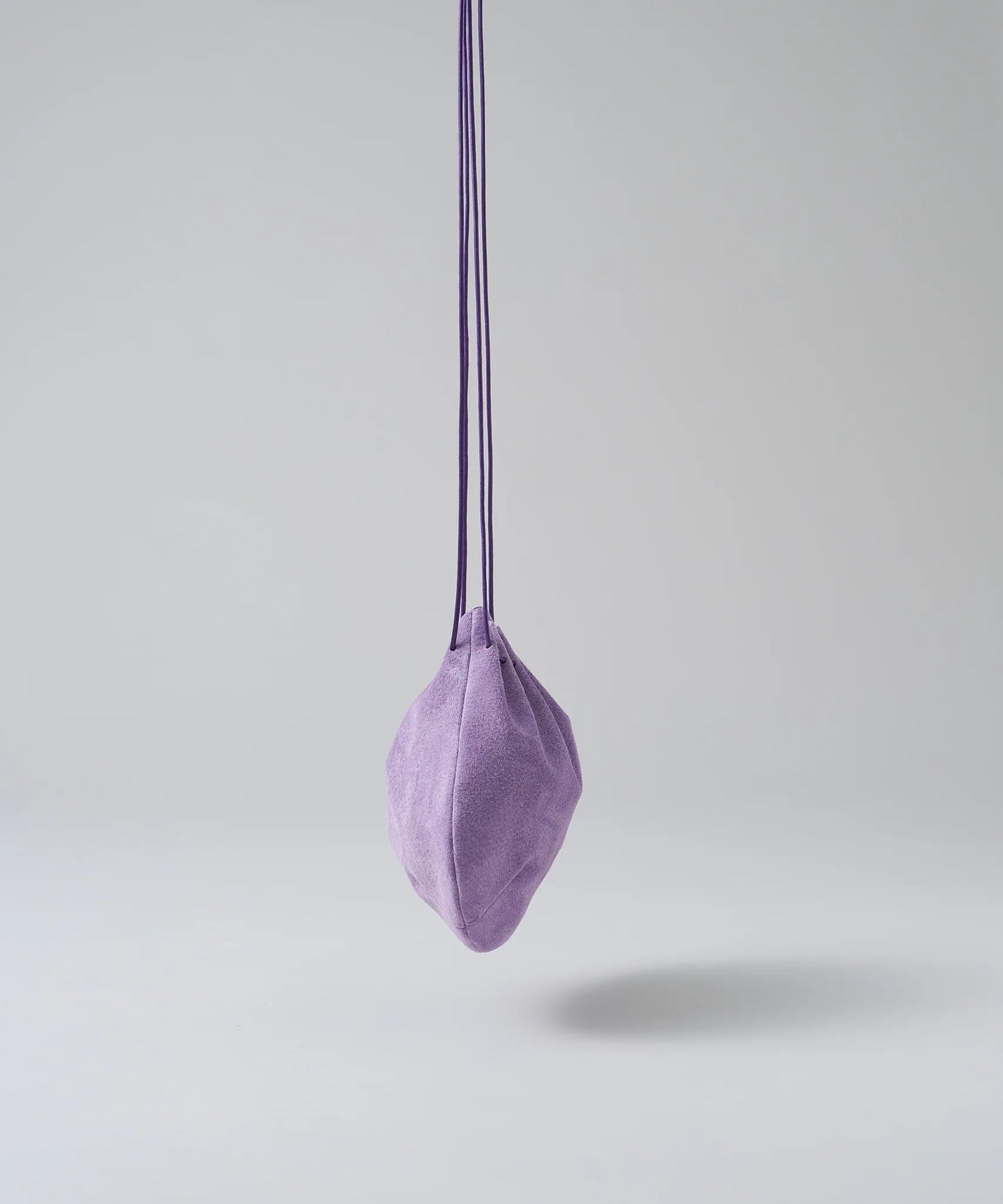 #39/ バルーンショルダー（lavender）/ ピッグスキン・ライニングスエード - REN