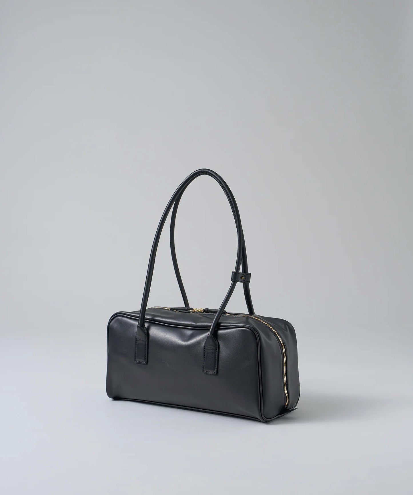 #45/ コンターボストンS（black）/ 牛革・アペルト - REN