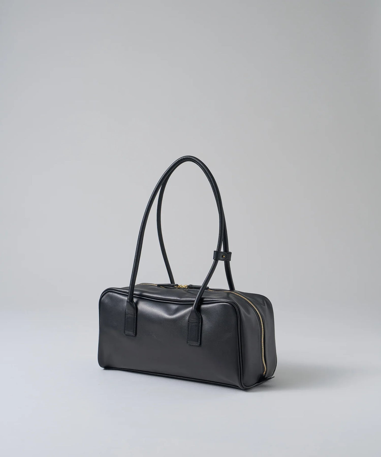 #45/ コンターボストンS（black）/ 牛革・アペルト - REN