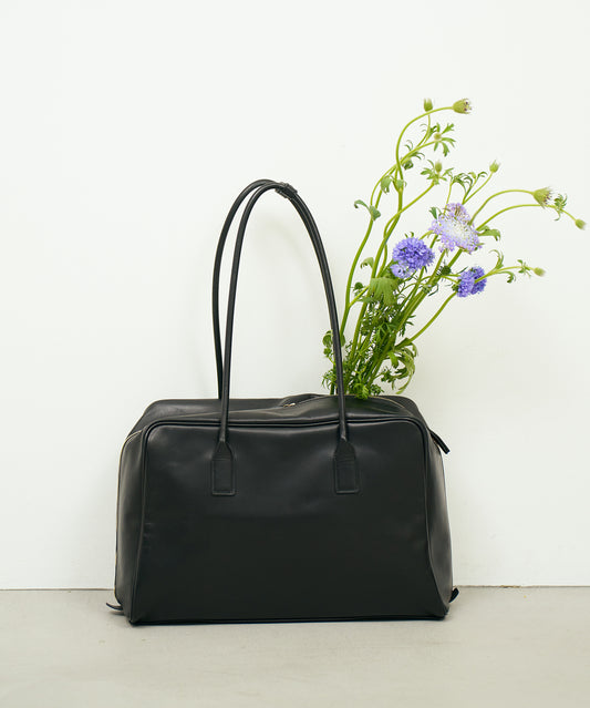 #45/ コンターボストンM（black）/ 牛革・アペルト