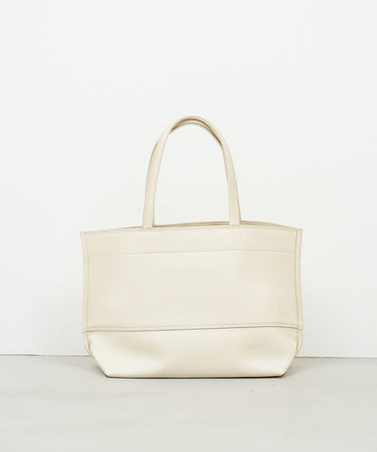 #52b/ ワイドトートM（ivory）/ 牛革・バレンシア