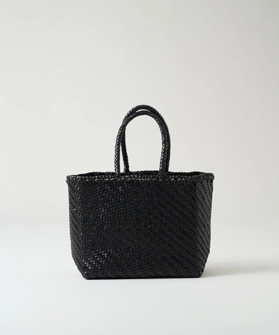 #57/ メルカドトート M（black）/ 牛革・バッファローメッシュ