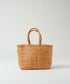 #57/ メルカドトート M（vintage tan）/ 牛革・バッファローメッシュ