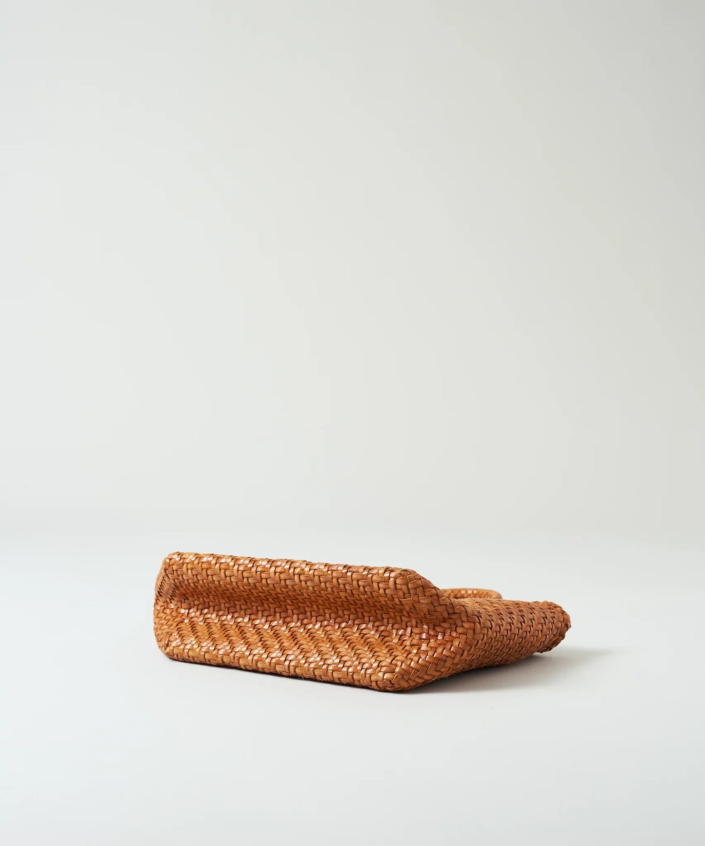 #57/ メルカドトート M（vintage tan）/ 牛革・バッファローメッシュ - REN