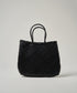 【26SS】#57/ メルカドショッパー（black） / 牛革・バッファローメッシュ - REN