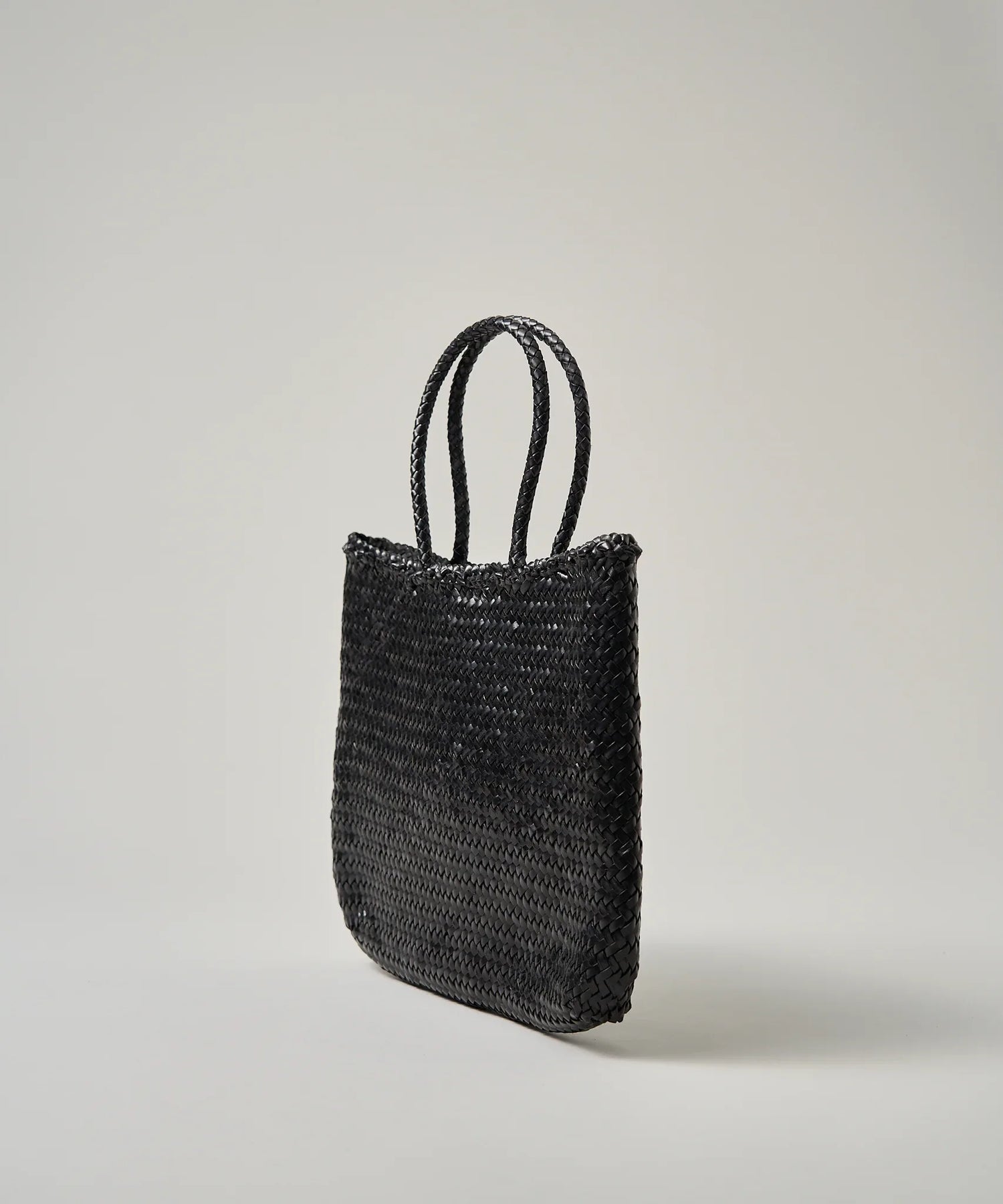 【26SS】#57/ メルカドショッパー（black） / 牛革・バッファローメッシュ - REN