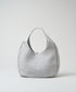 #60/ サークルバスケットM（mist gray）/ 羊革・シープメッシュ