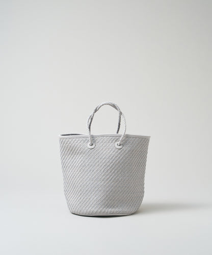 #60/ バスケット（mist gray）/ 羊革・シープメッシュ
