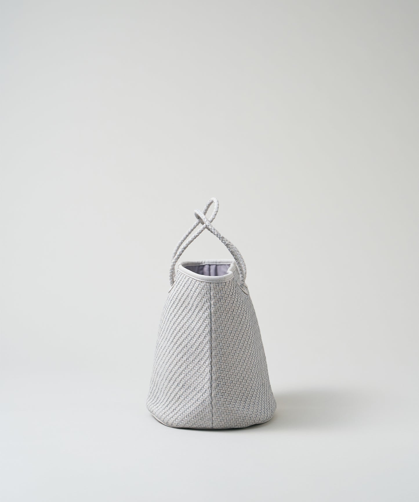 #60/ バスケット（mist gray）/ 羊革・シープメッシュ