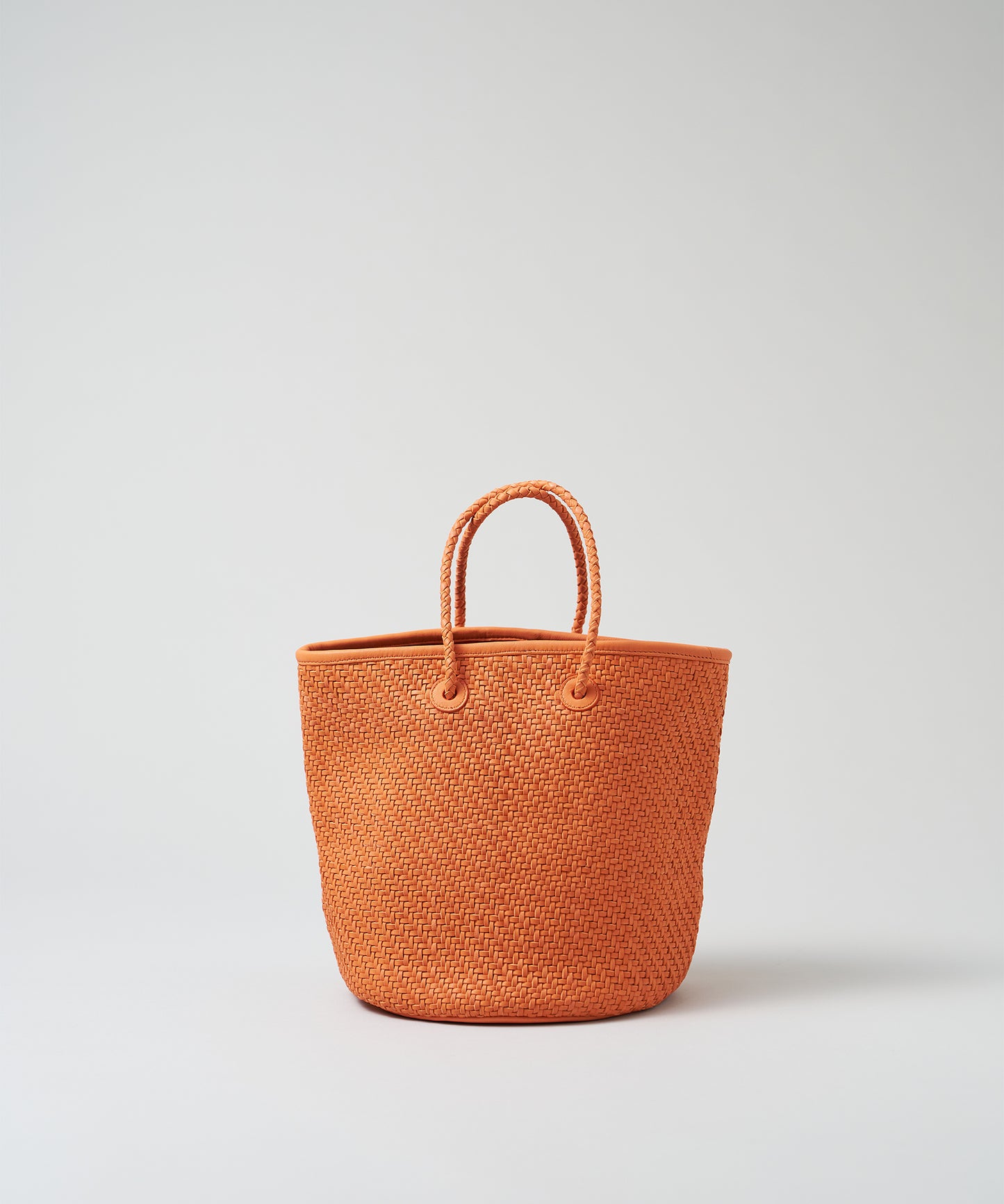 #60/ バスケット（orange）/ 羊革・シープメッシュ