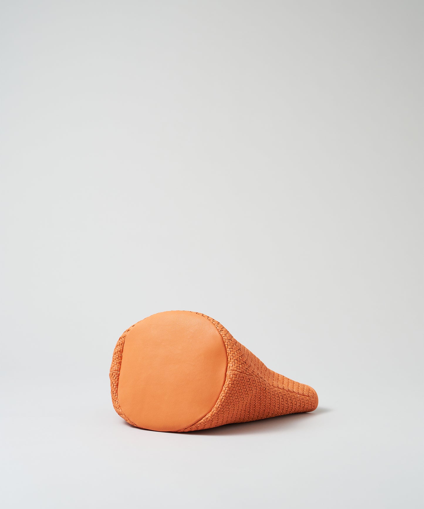 #60/ バスケット（orange）/ 羊革・シープメッシュ