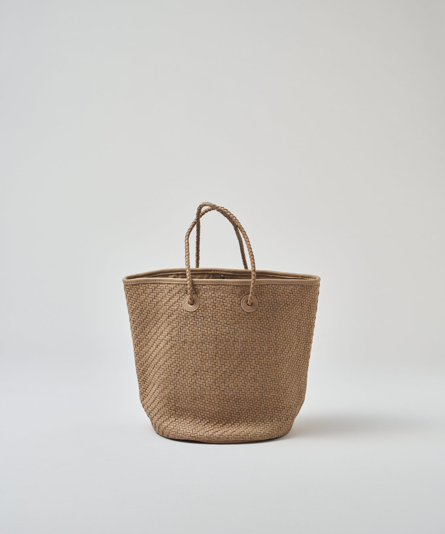 #60/ バスケット（marron beige）/ 羊革・シープメッシュ