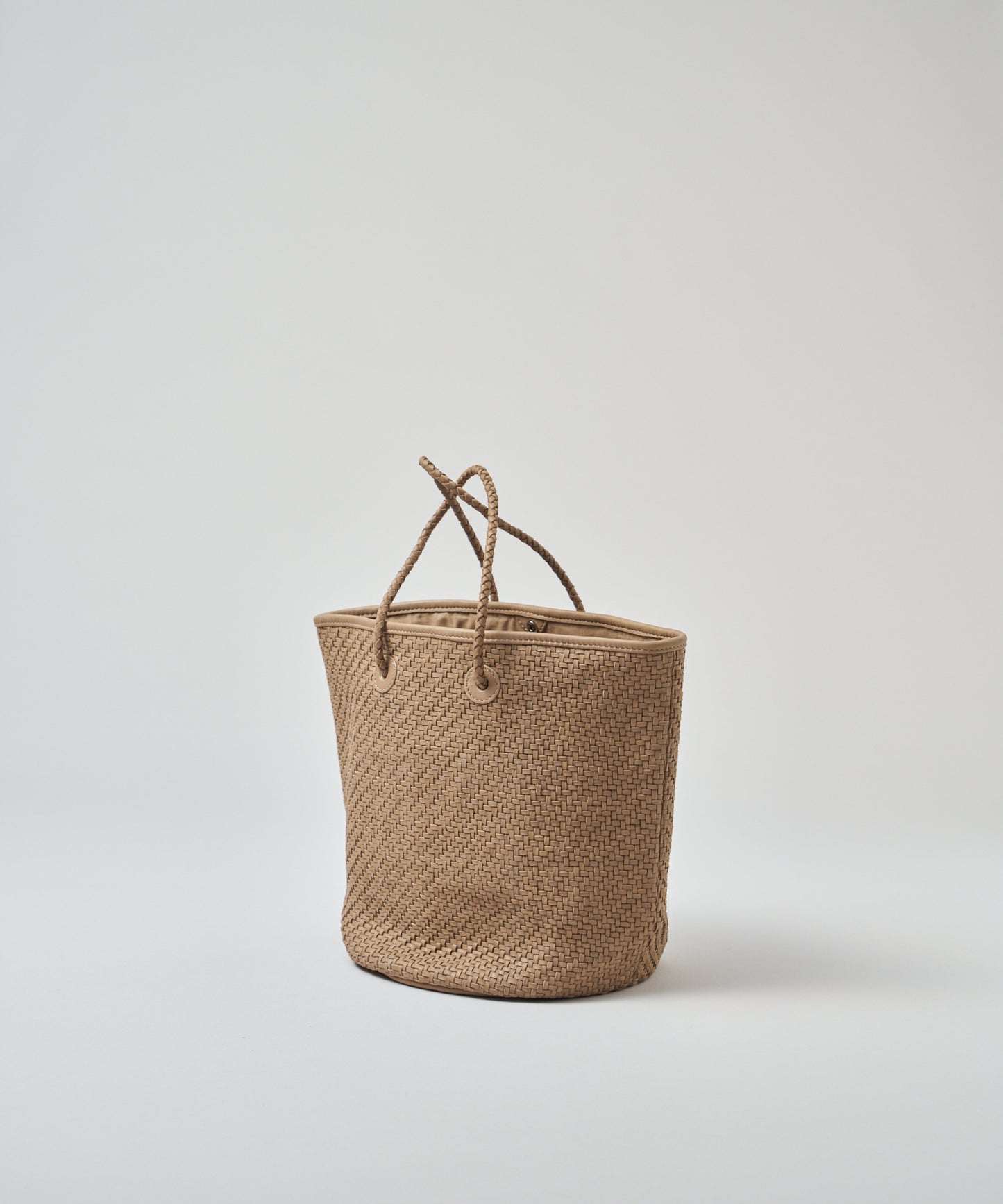 #60/ バスケット（marron beige）/ 羊革・シープメッシュ
