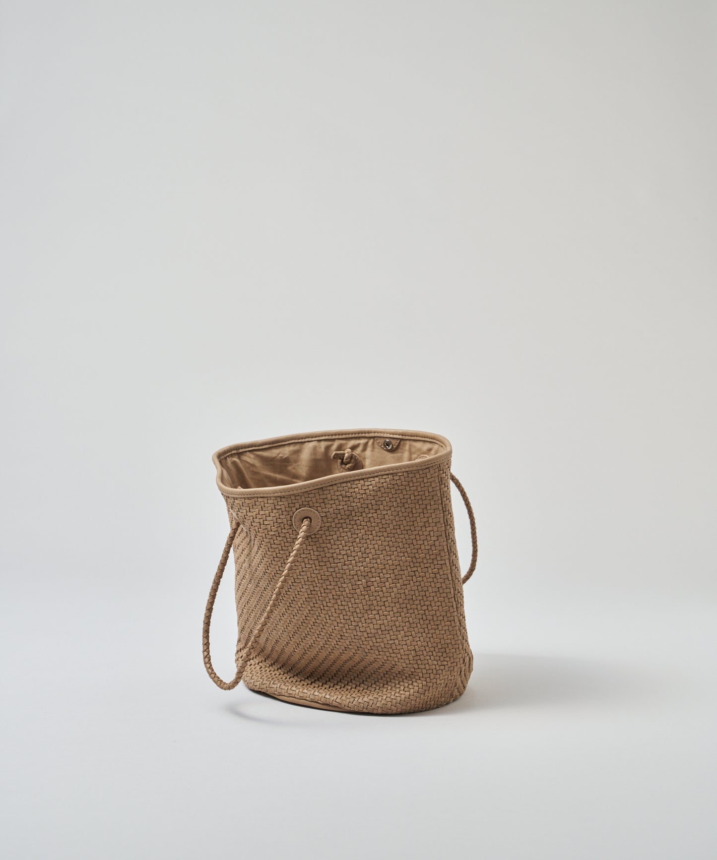 #60/ バスケット（marron beige）/ 羊革・シープメッシュ