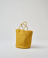 #60/ バスケット（mustard）/ 羊革・シープメッシュ