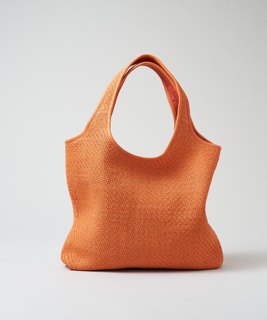 #60/ メトロキャリー（orange）/ 羊革・シープメッシュ