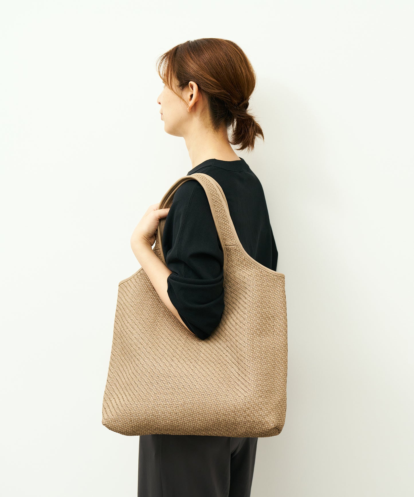 #60/ メトロキャリー（marron beige）/ 羊革・シープメッシュ