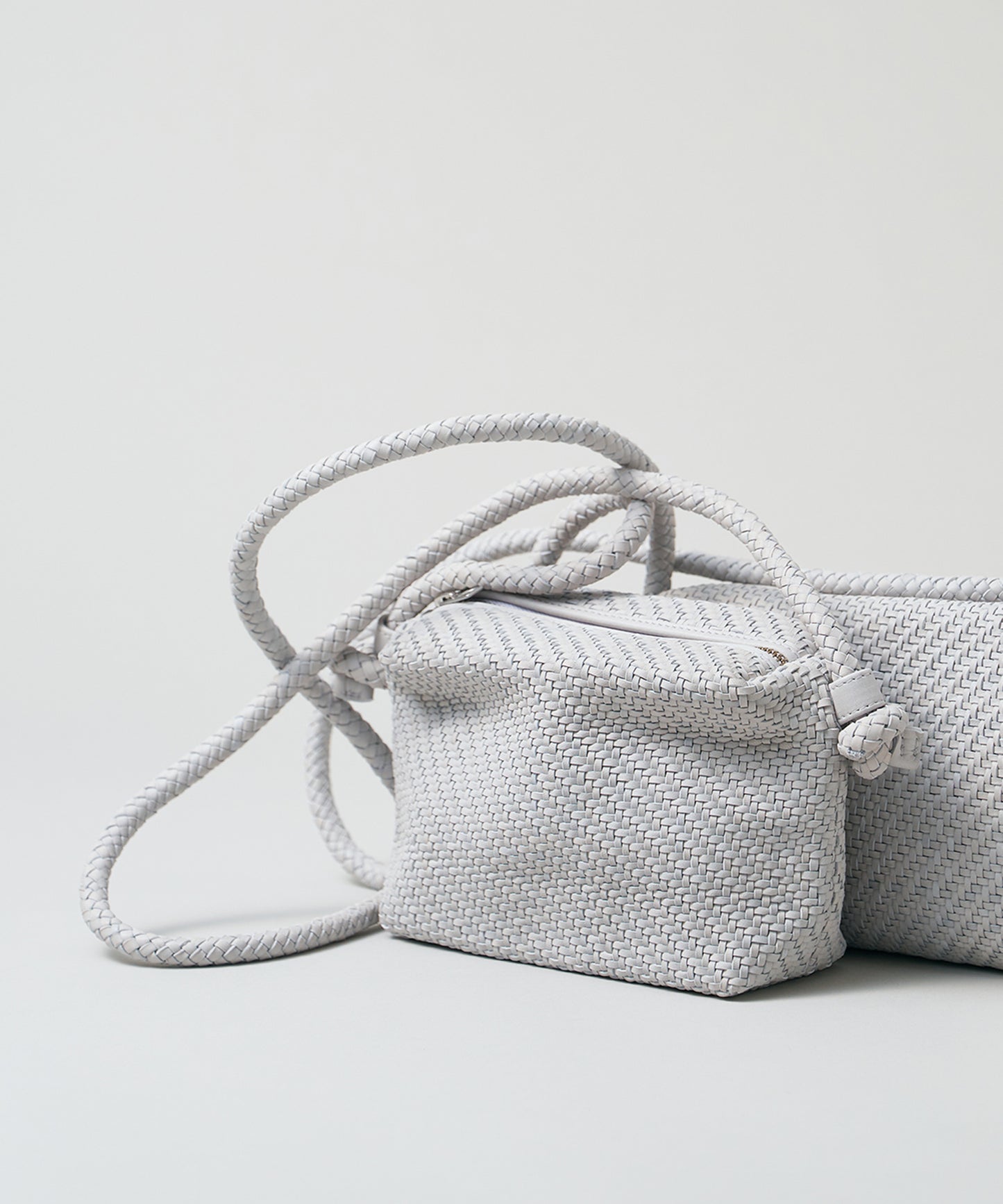 #60/ バレルショルダーS（mist gray）/ 羊革・シープメッシュ