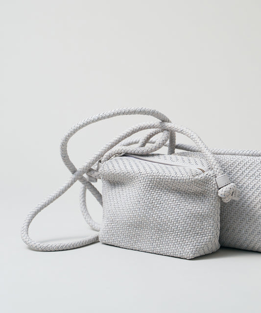 #60/ バレルショルダーS（mist gray）/ 羊革・シープメッシュ
