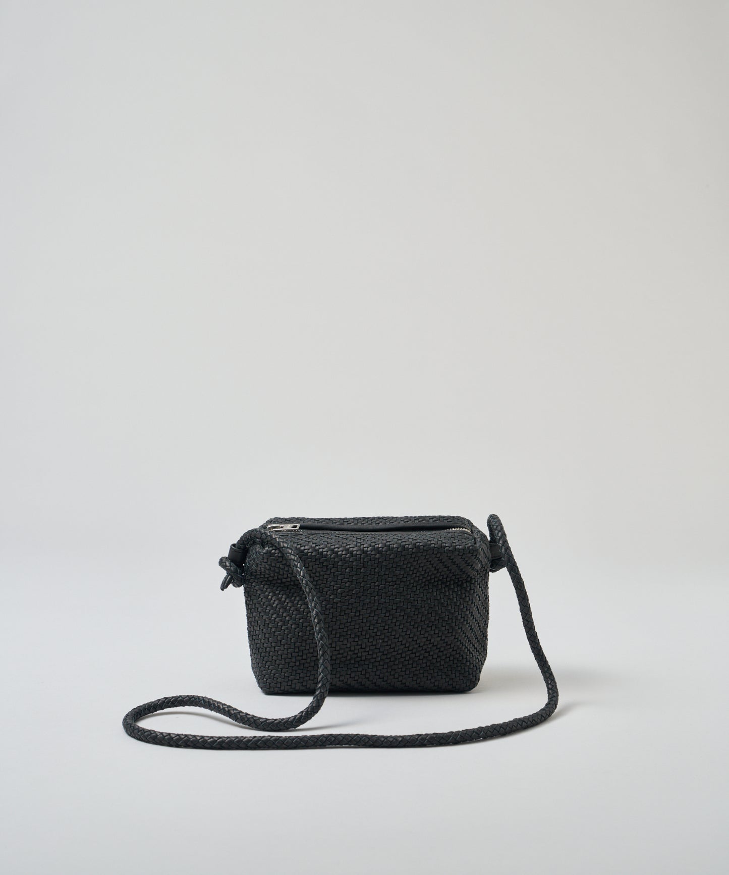 #60/ バレルショルダーS（black）/ 羊革・シープメッシュ