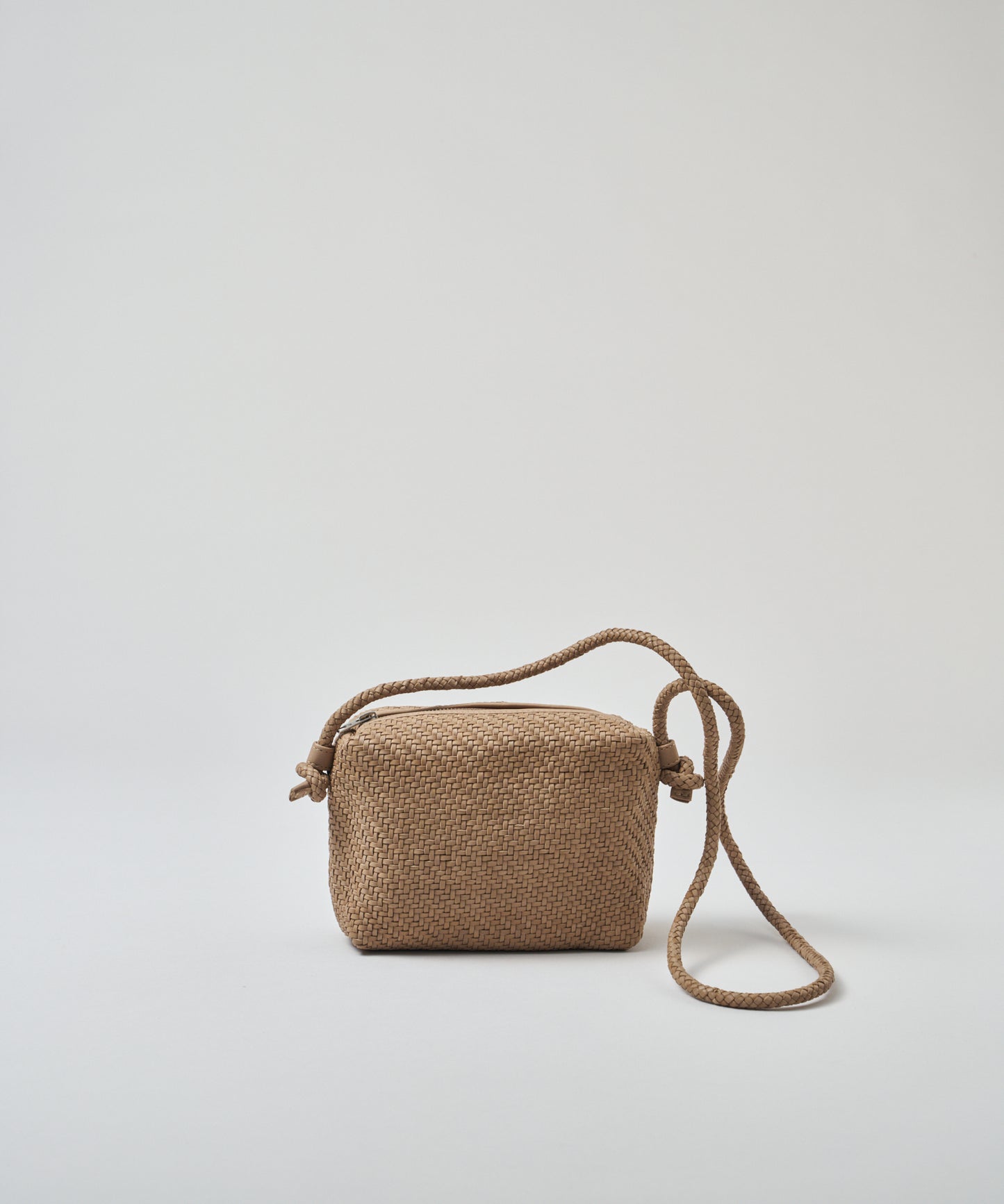 #60/ バレルショルダーS（marron beige）/ 羊革・シープメッシュ