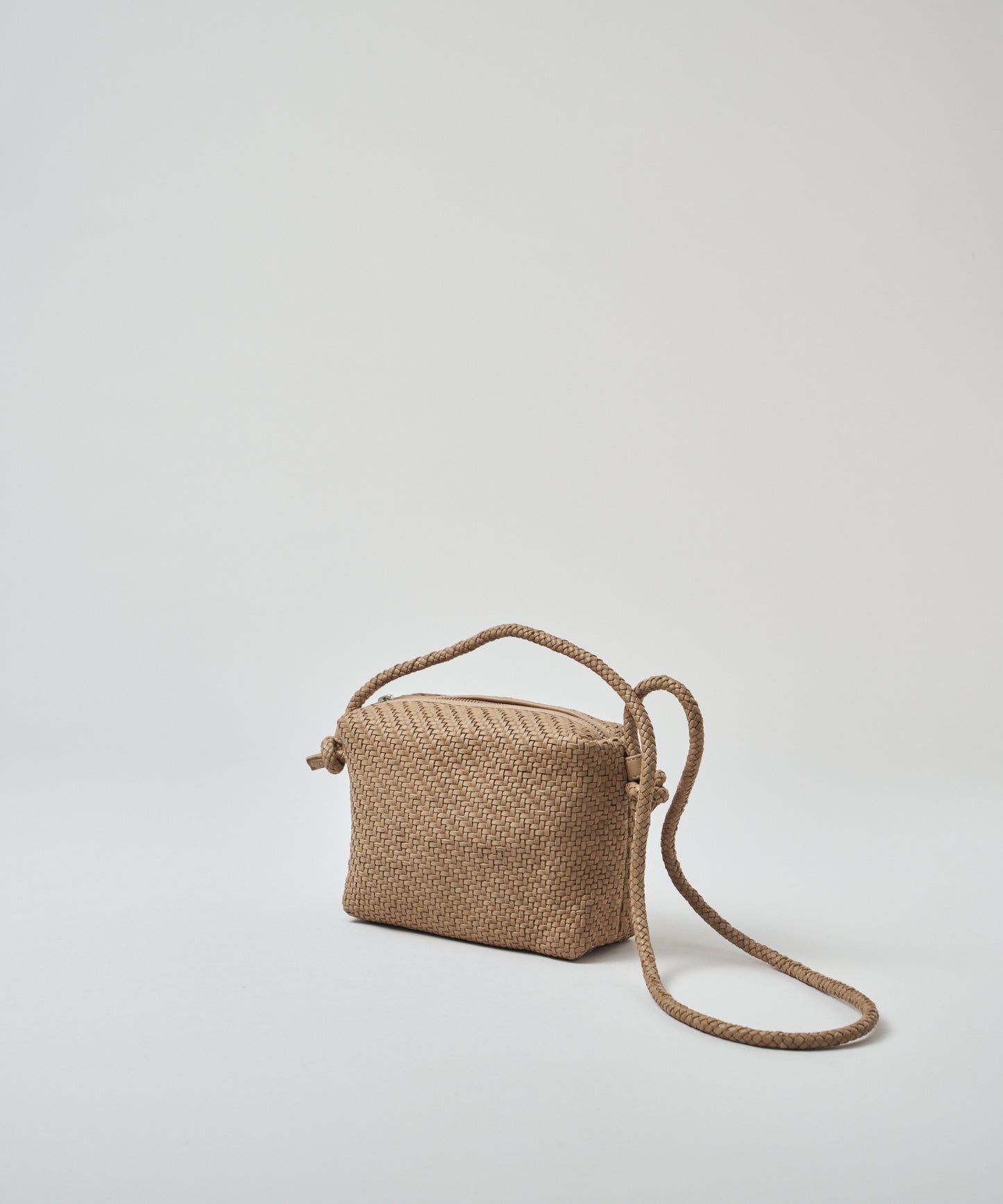 #60/ バレルショルダーS（marron beige）/ 羊革・シープメッシュ