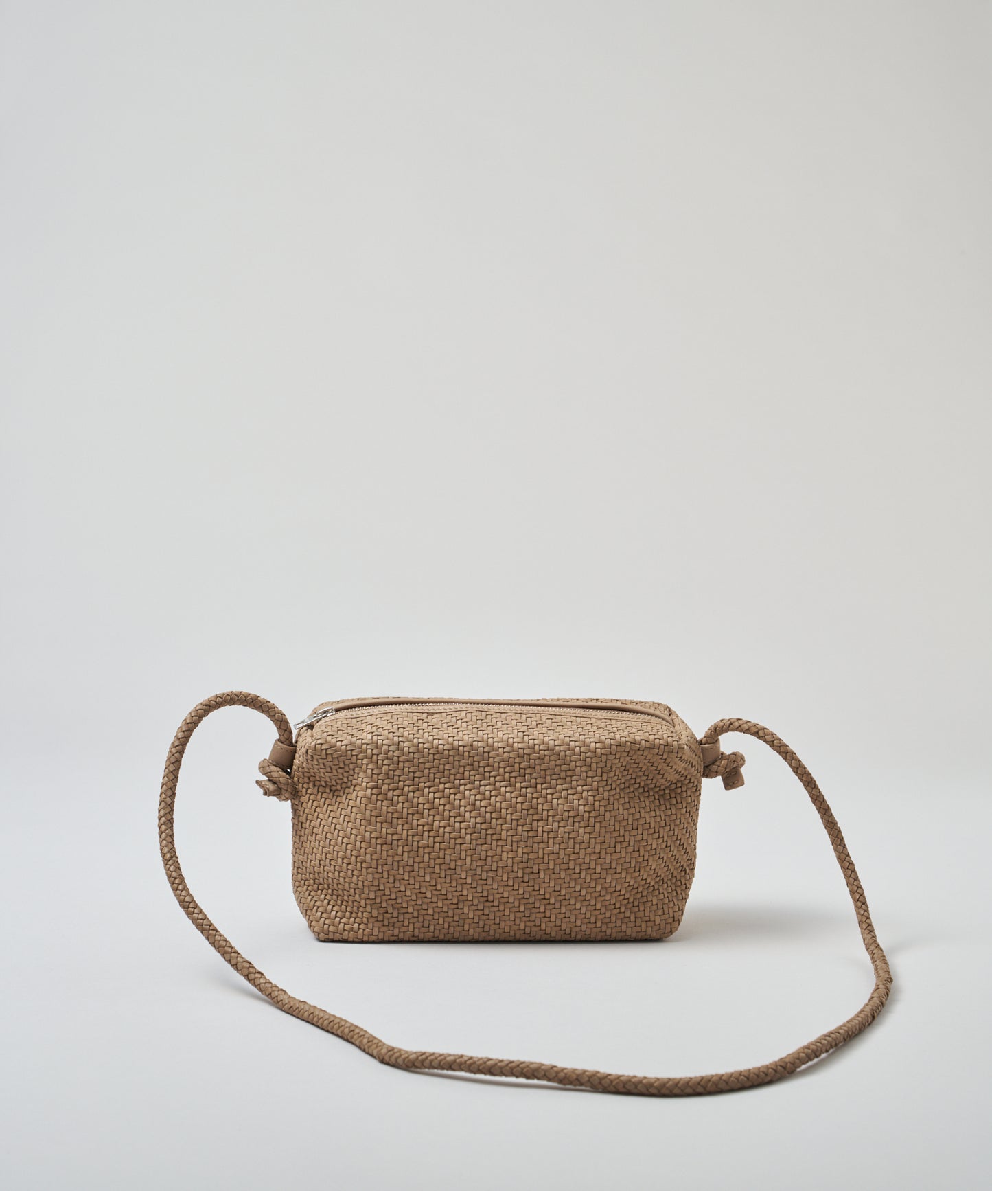 #60/ バレルショルダーM（marron beige）/ 羊革・シープメッシュ