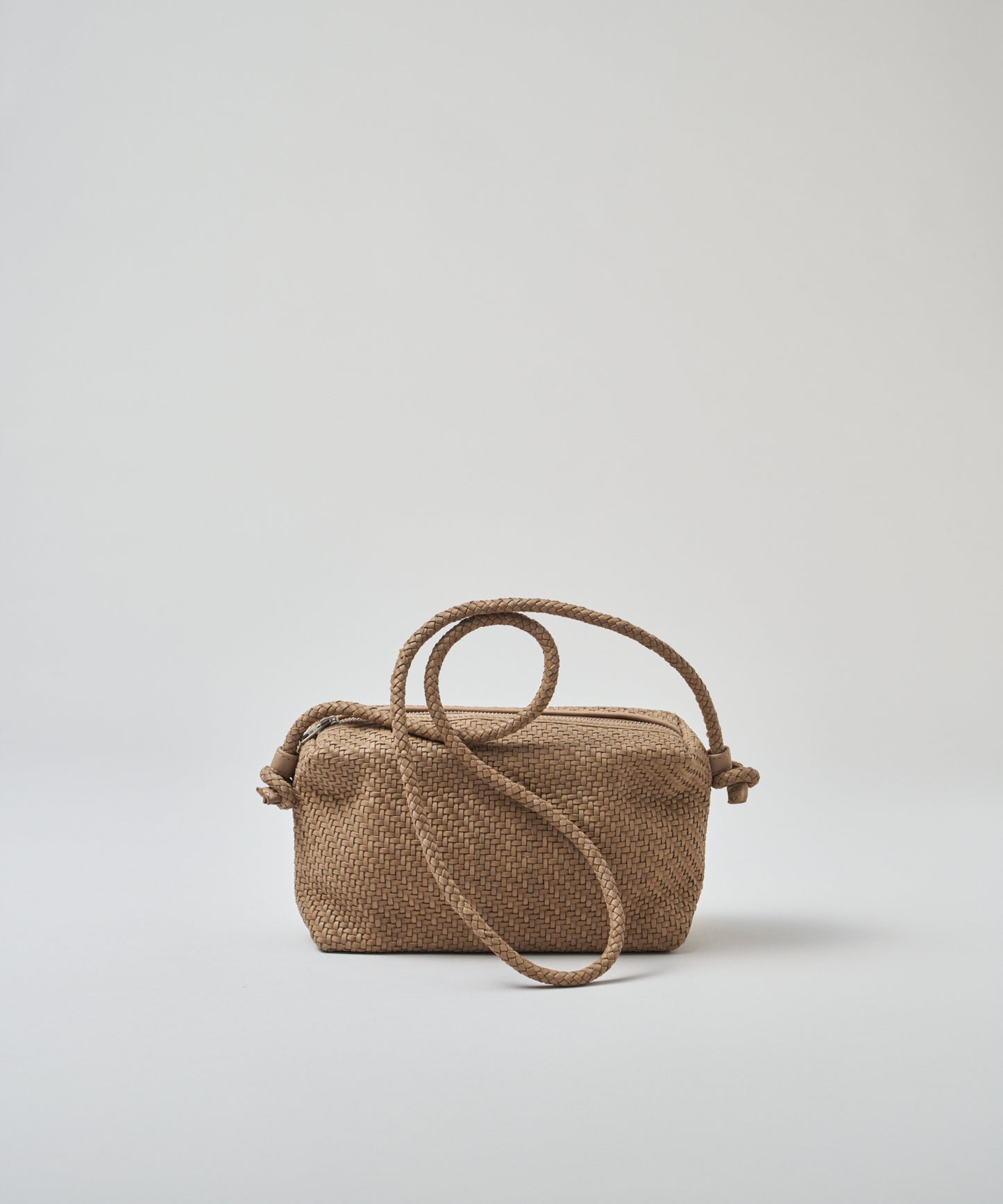 #60/ バレルショルダーM（marron beige）/ 羊革・シープメッシュ