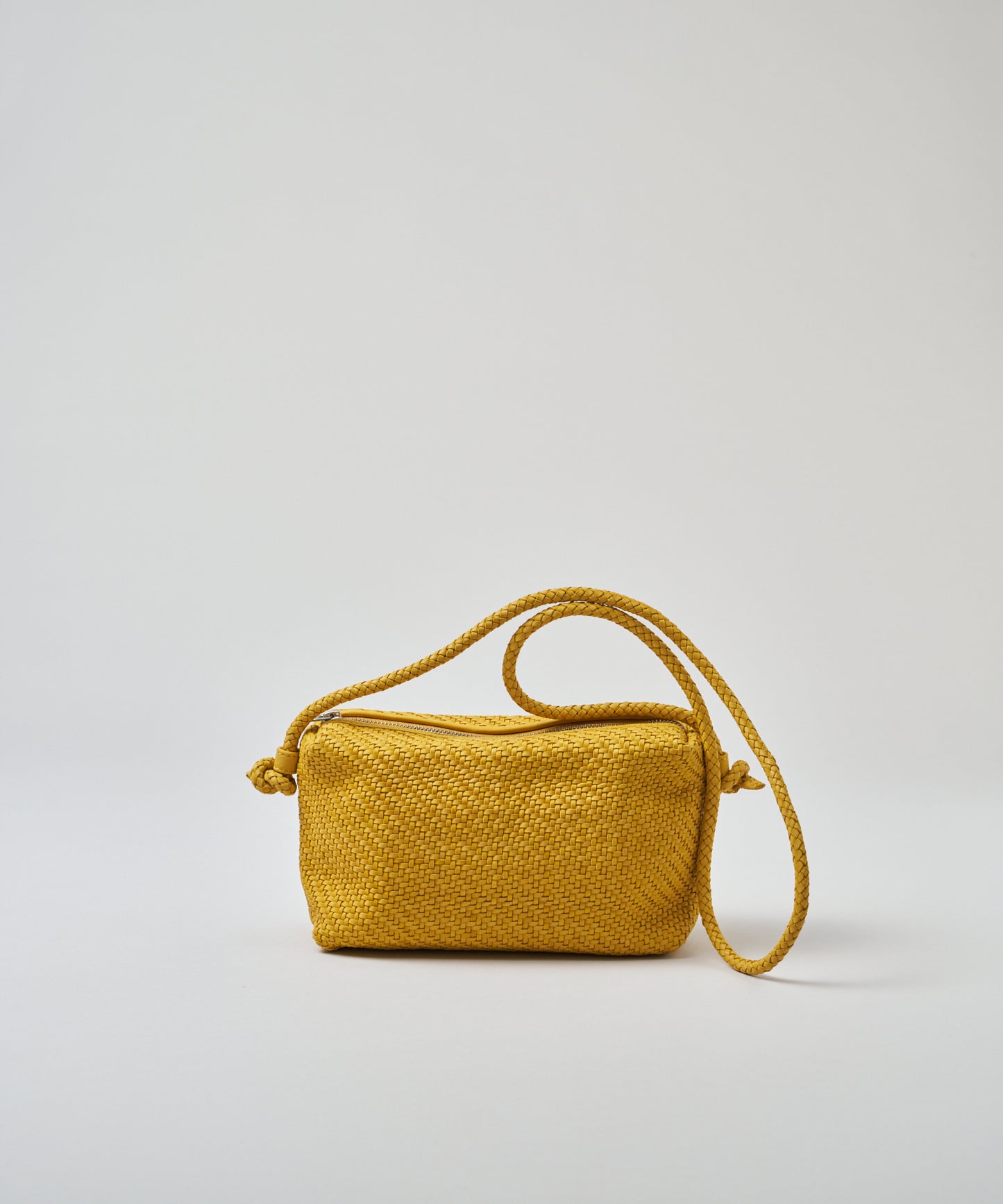 #60/ バレルショルダーM（mustard）/ 羊革・シープメッシュ