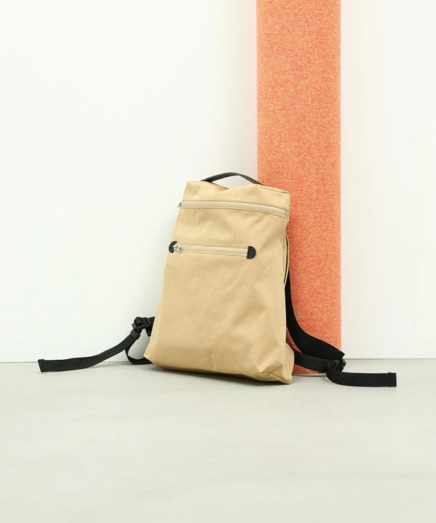 【6/3納品】#89/ フラットリュック（beige）/ MILspecsNYLON - REN