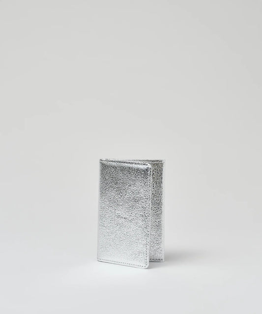 #18/ カードケース（silver）/ やぎ革・グリッター - REN