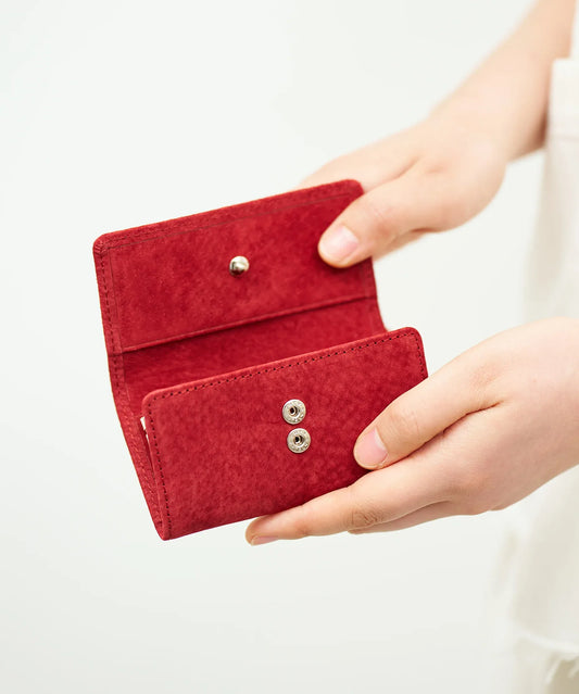 #33《SALE 40%》キーケース（red）/ ピッグスキン・スモーク - REN