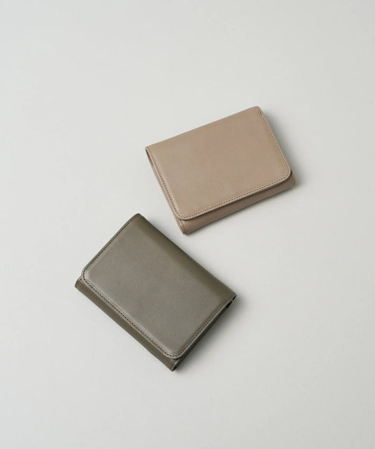 #45/ ポストマンウォレット S(stone beige)/ 牛革・アペルト - REN