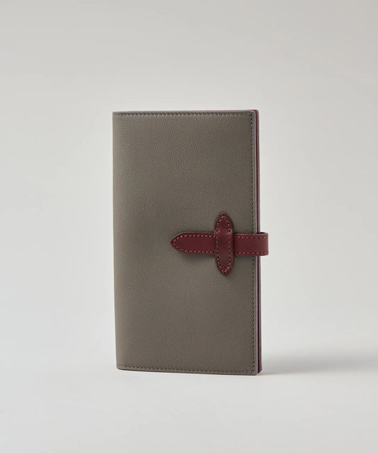 #49/ アドレスウォレット(matte gray) / 牛革・バブルカーフ