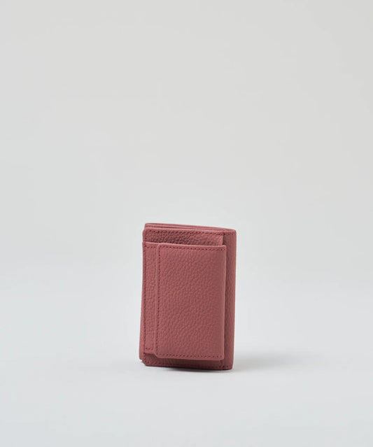 #51/ ミニウォレット(rouge pink)/ 牛革・フィリップ - REN