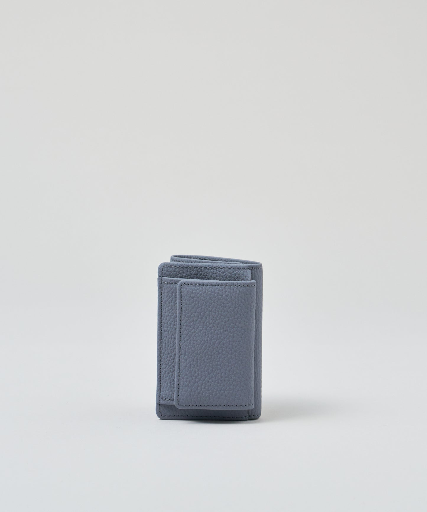 #51/ ミニウォレット（powder blue）/ 牛革・フィリップ