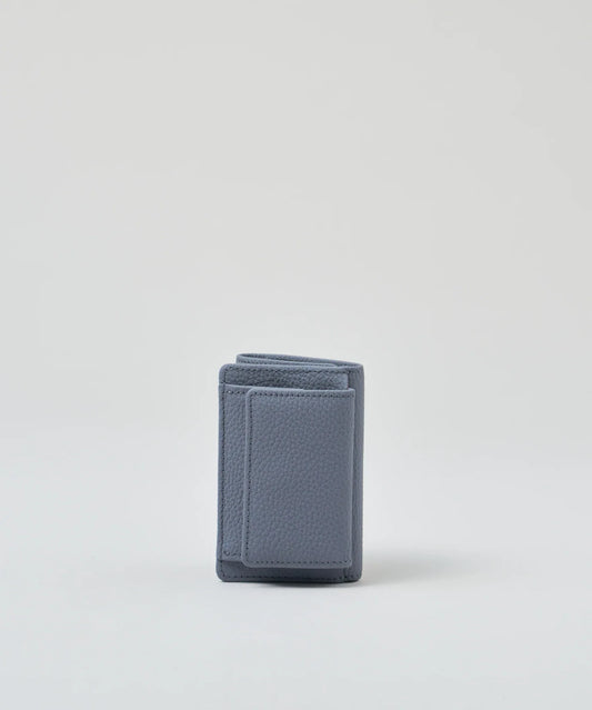 #51/ ミニウォレット（powder blue）/ 牛革・フィリップ - REN