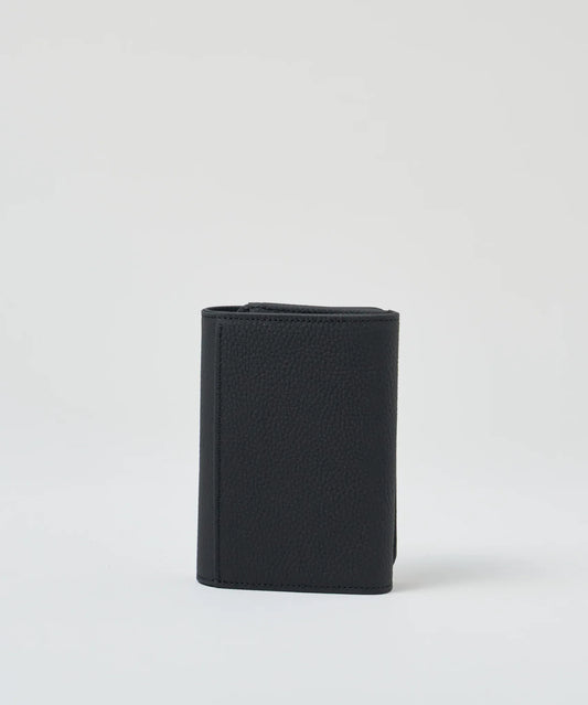 #51/ ポストマンウォレット S（ink black）/ 牛革・フィリップ - REN