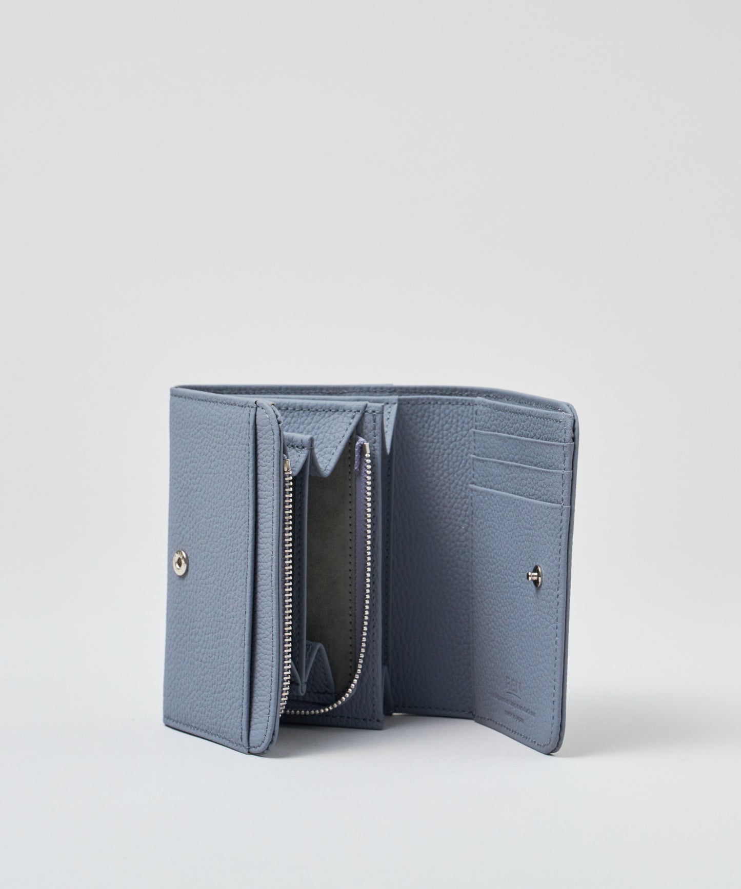 #51/ ポストマンウォレット S（powder blue）/ 牛革・フィリップ