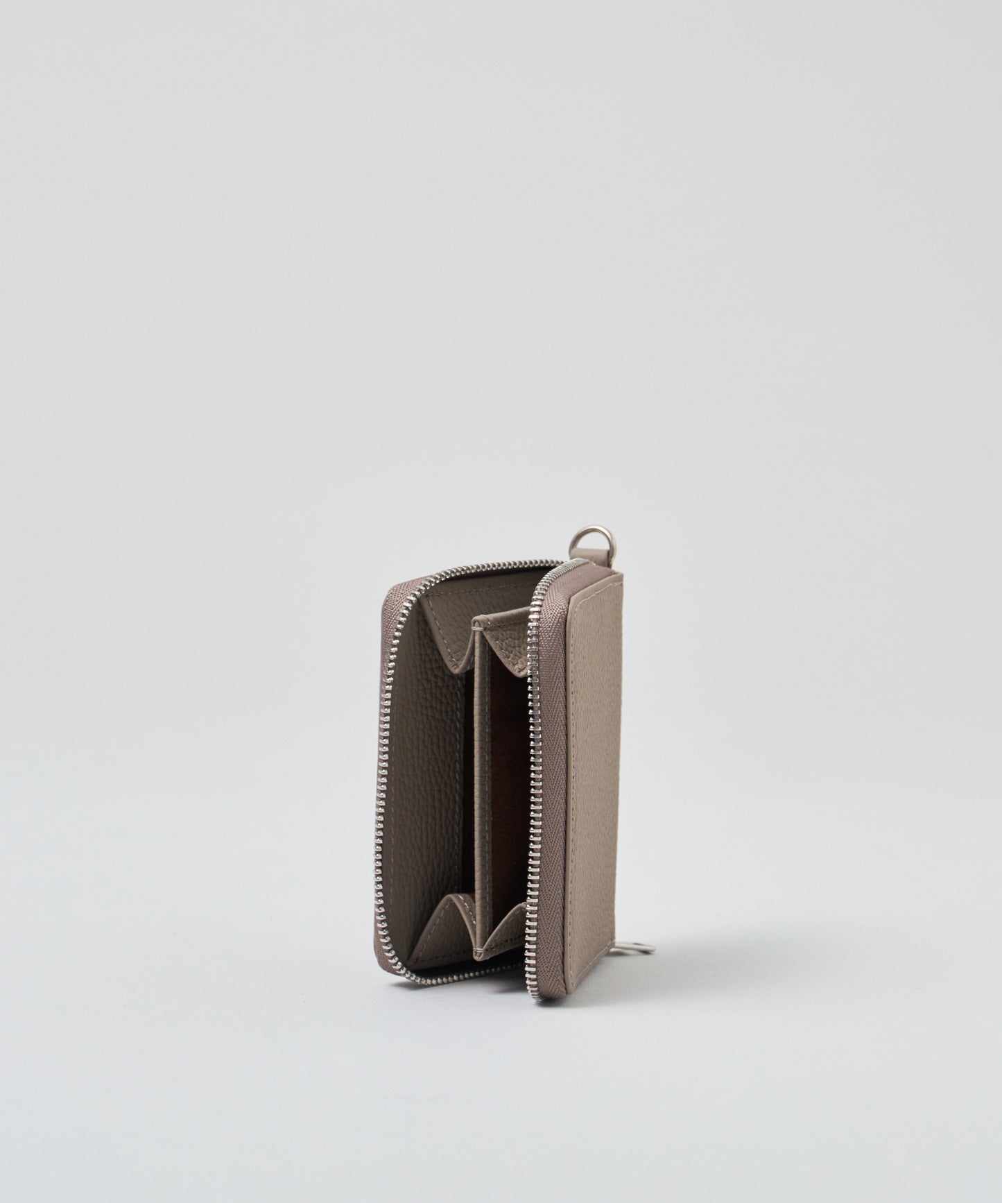 #51/ コインパース（almond gray）/ 牛革・フィリップ