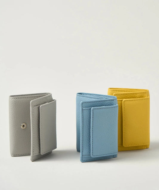 #53/ ミニウォレット（blue haze）/ 牛革・エン - REN