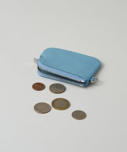 #53/ コインポケット（blue haze）/ 牛革・エン