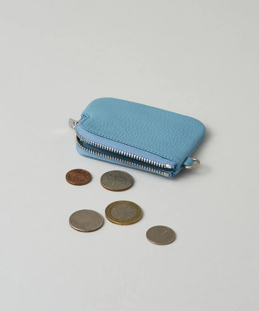 #53/ コインポケット（blue haze）/ 牛革・エン - REN