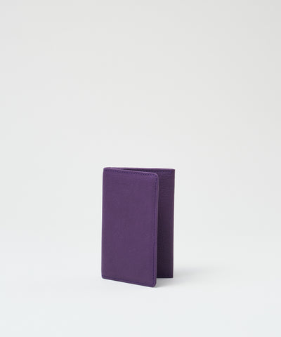 #55/ カードケース（purple）/ 牛革・ベビーバッファロー