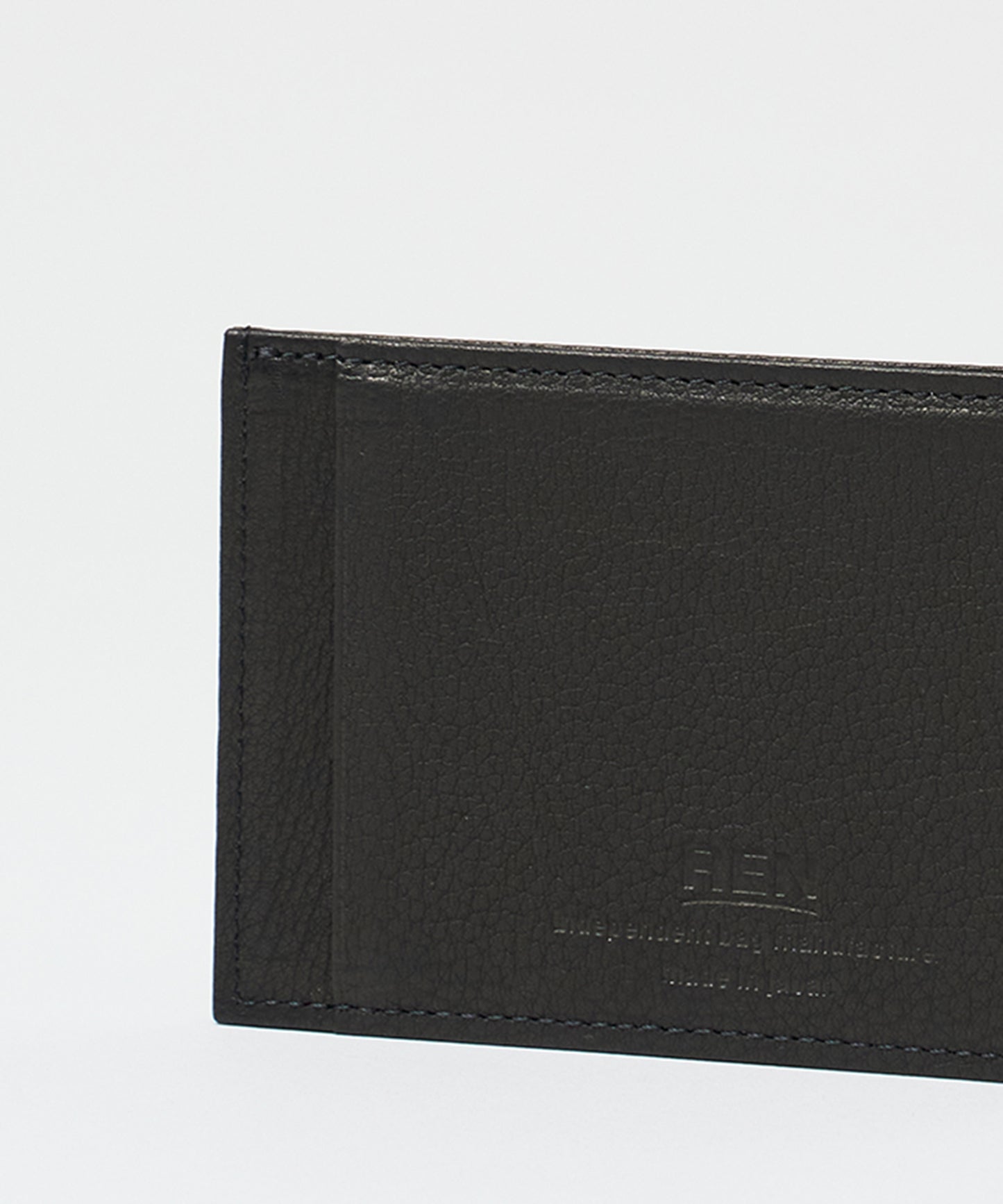 #55/ フラットパス（black）/ 牛革・ベビーバッファロー